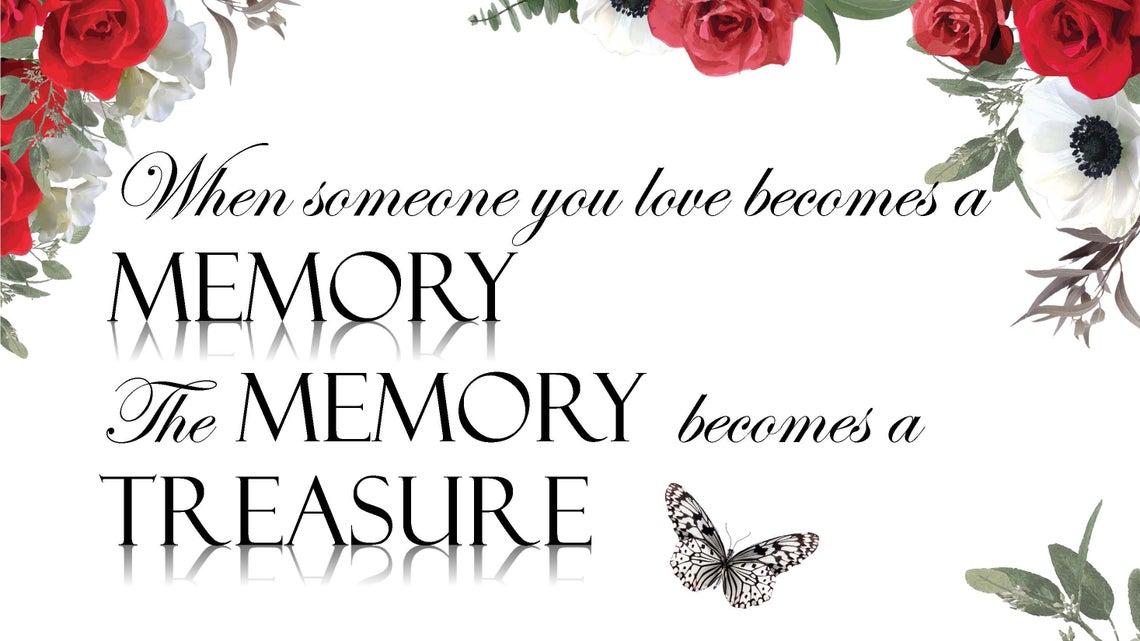 Red Roses Butterfly Memorial Slide Show – Ready Made Microsoft ...